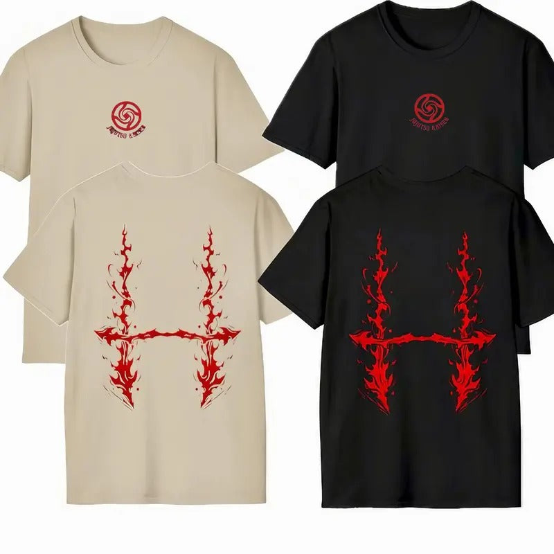 Reversible Jujutsu Kaisen T-Shirt | Double-Sided Graphic Anime Tee | Official Merchandise for Fans Hoodie, Sweatshirt