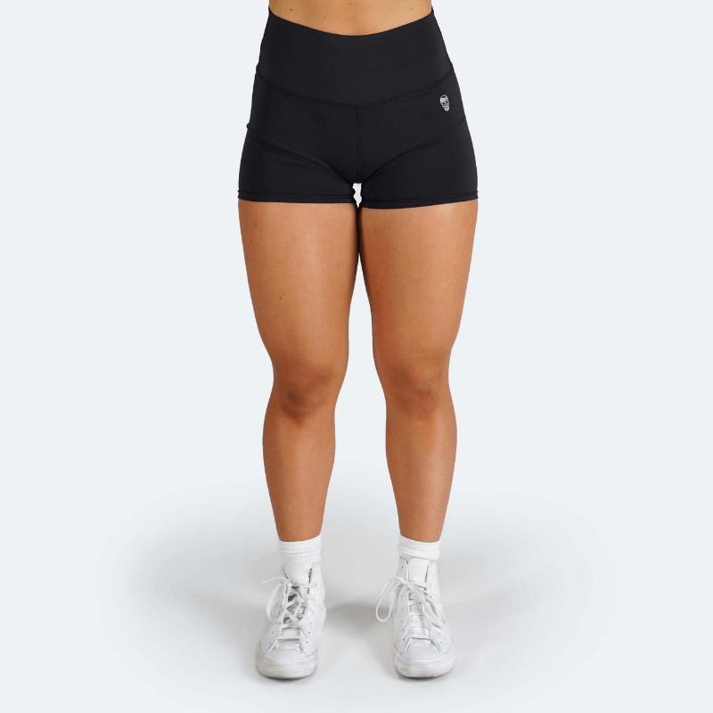 Revive 4-inch Black Compression Workout Shorts for Women - Perfect for Summer T-Shirts, Hoodie, Sweatshirt | WearSparks.com