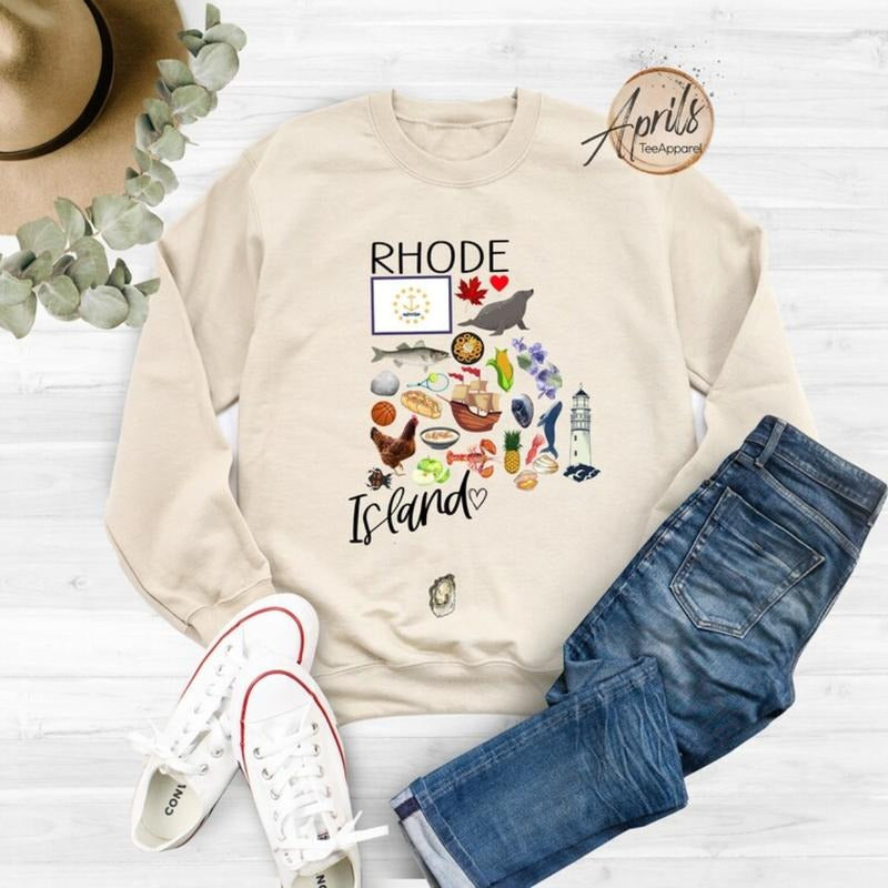 Rhode Island Sweatshirt, Rhode Island Hoodie, State Shirt Classic Fashion | WearSparks.com