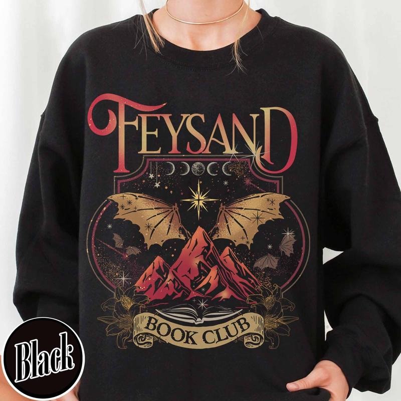 Rhys And Feyre Acotar Book Club Sweatshirt, Sjm, Velaris City Of Starlight Acotar Shirt, The Night Court Shirt, Court Of...