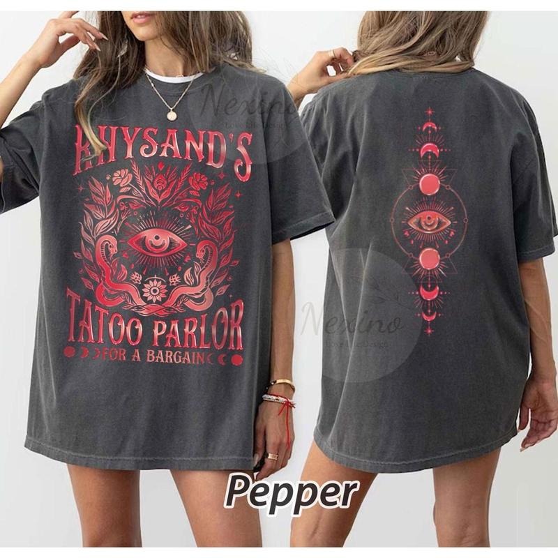 Rhysand's Tattoo Parlor Shirt, Rhysand Tee, Acotar Velaris Tee, Feyre And Rhysand Shirt, Bookish Shirt Gift, Book Lover...