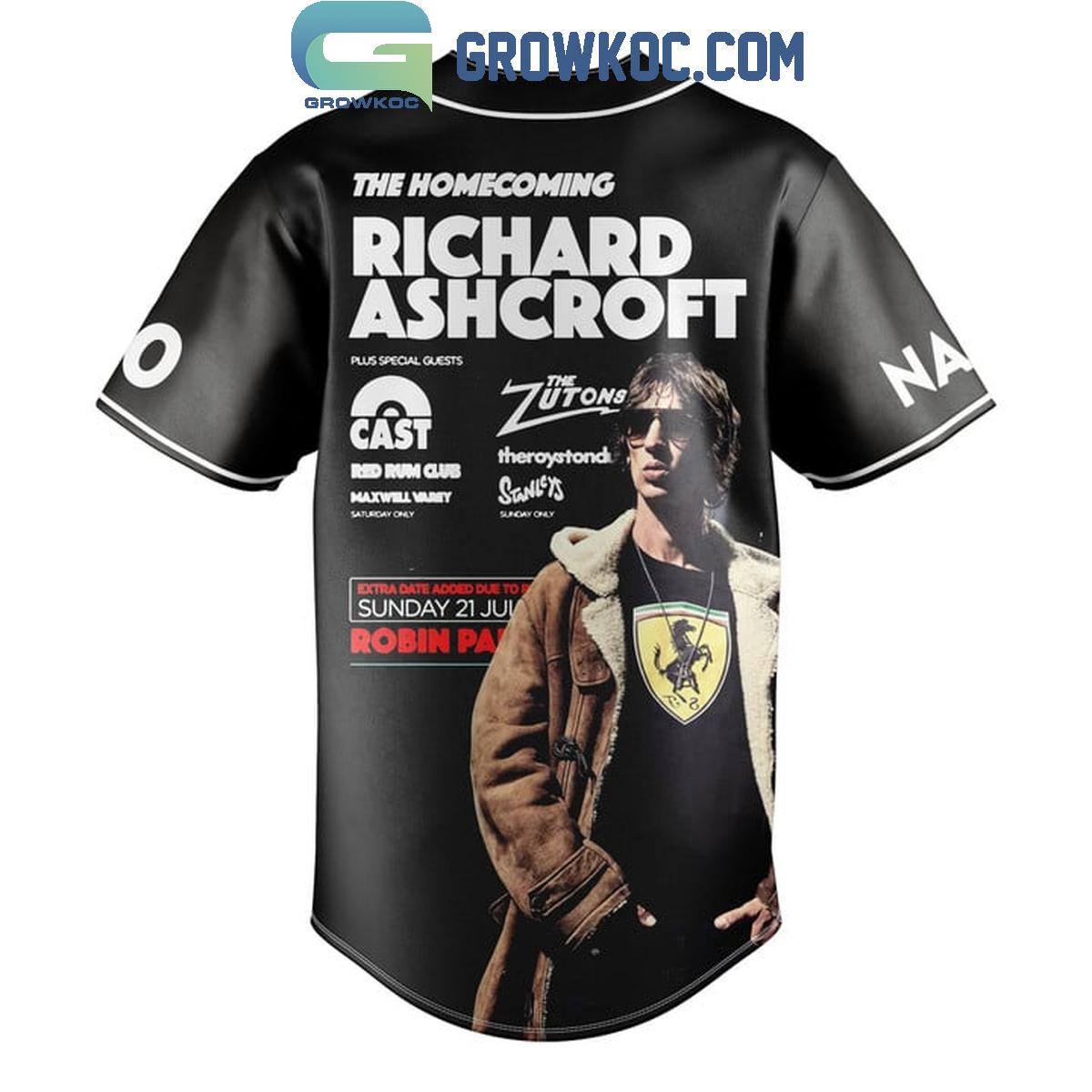 Richard Ashcroft The Tour 2024 Homecoming Personalized Baseball Jersey