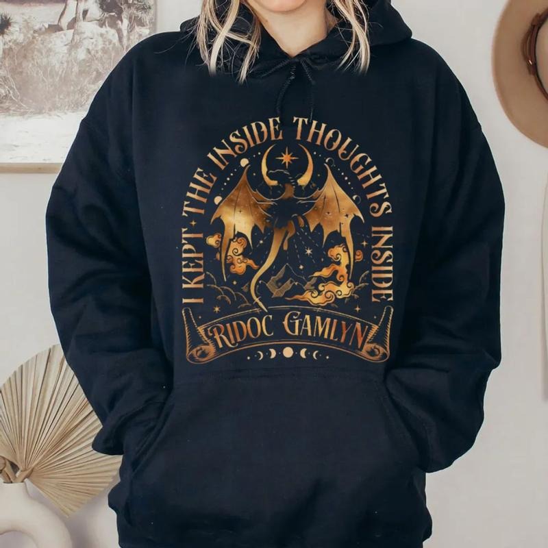 Ridoc Gamlyn T Shirt, Dragon Rider Shirt, Quest Squad Onyx Storm, I Kept The Inside Thoughts Inside Tee, Bookworm Bookish...