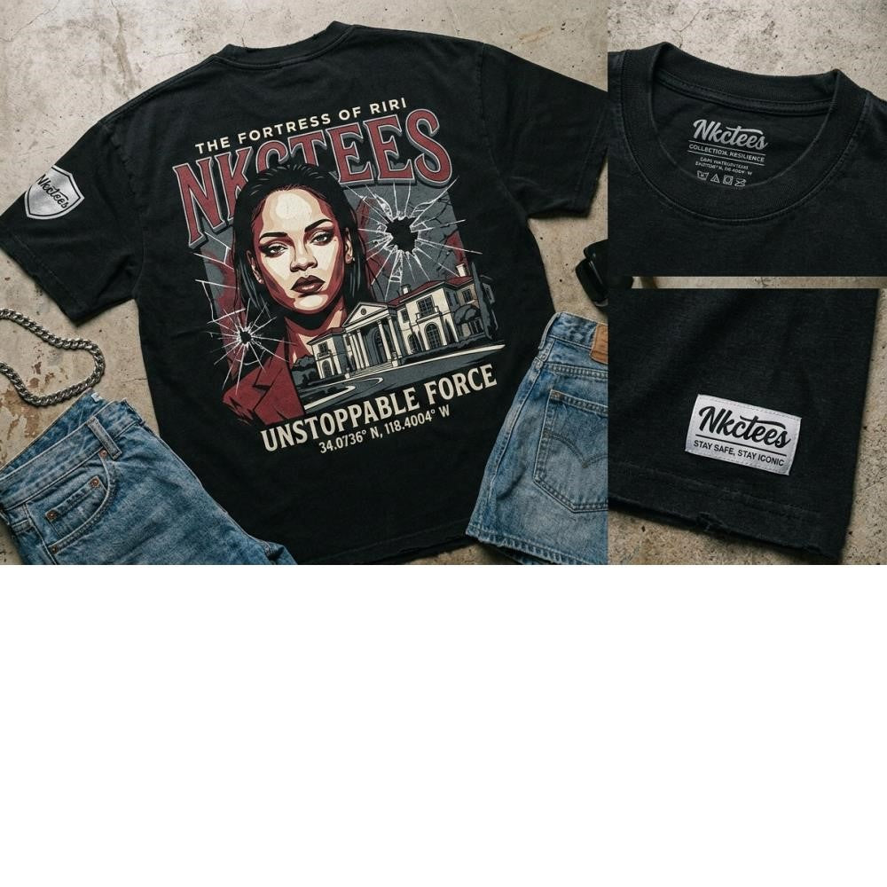 Rihanna house Beverly Hills Night Gunshots Fired Streetwear Shirt
