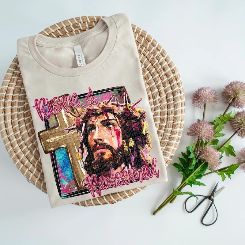 Risen & Redeemed DTF Transfers - THIS IS NOT A SHIRT Hoodie, Sweatshirt | WearSparks.com