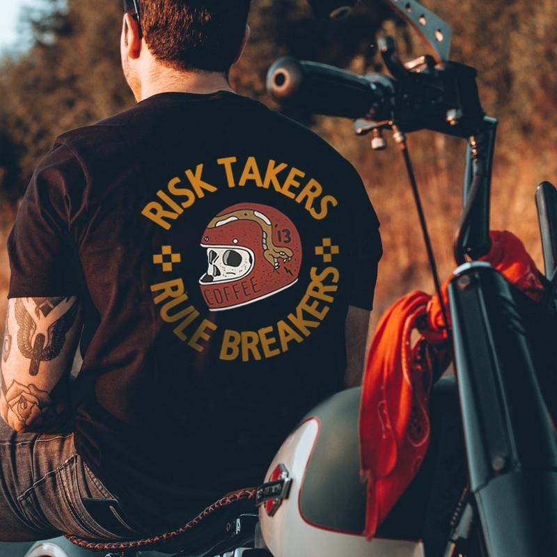 Risk Takers Rule Breakers Printed T-shirt - Naughty Clothes Men Hoodie, Sweatshirt | WearSparks.com