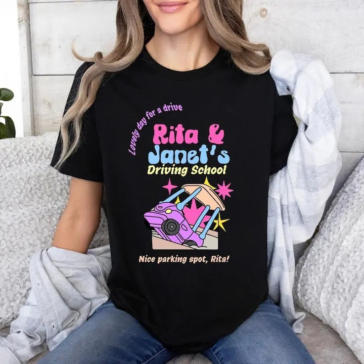 Rita and Janets Driving School Shirt, Bluey and Friends Tshirt, Bluey Cartoon Tee, Bluey and Bingo Shirt, Vintage 90s...