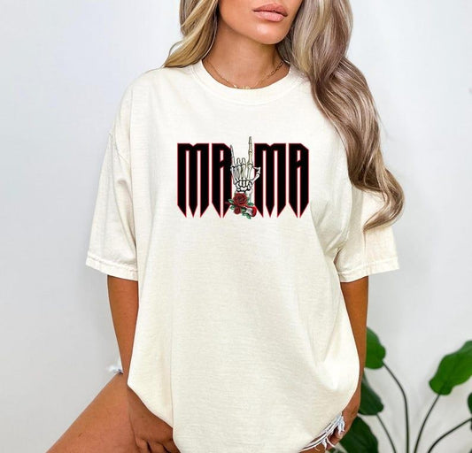 Rock Mama Shirt, Trendy Mom Shirt, Mother's Day Shirt, Rocking Motherhood Shir, Retro Mama Shirt, Mothers Day Gift Tee...