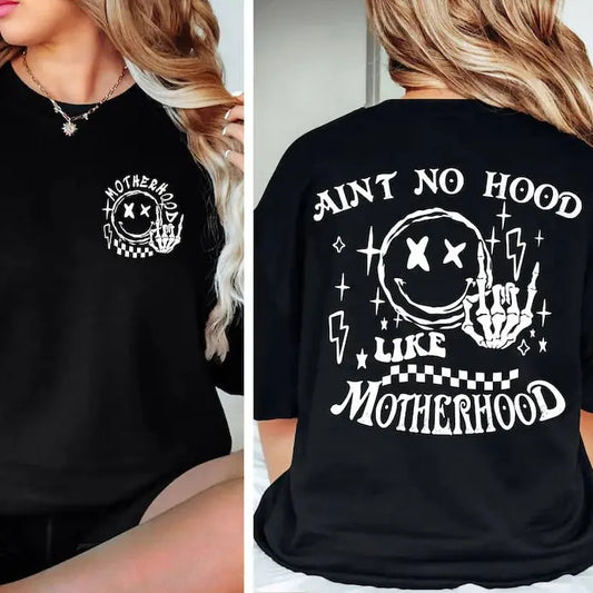 Rock Mom Sweatshirt, Ain't No Hood Like Motherhood, Funny Mothers Day Trendy Mom Sweatshirt, Sarcastic Sweatshirt, Rock...
