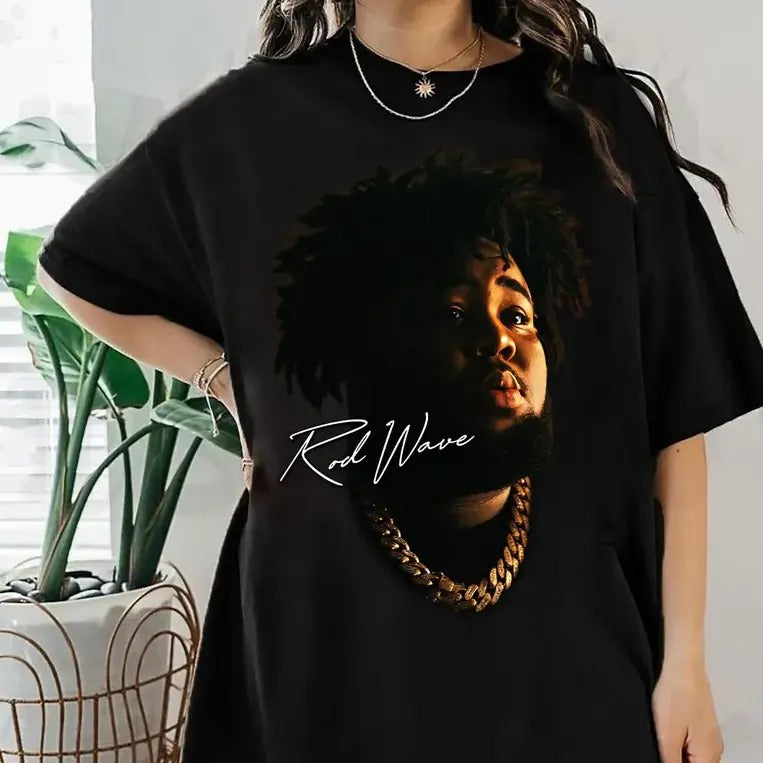 Rod Wave Shirt - Rapper Tee Cotton Fabric Top Womenswear Comfortable Hoodie, Sweatshirt | WearSparks.com