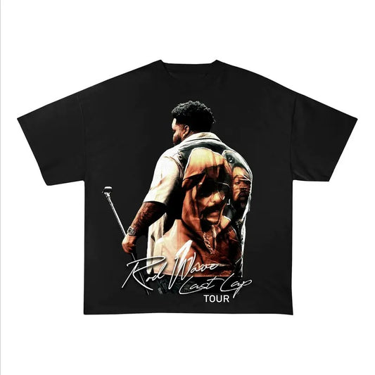Rod Wave Shirt Last Lap Tour 2024 Shirt Vintage Graphic Tee Rap Hip Hop Y2k Concert Merch Men Women Streetwear Hoodie,...