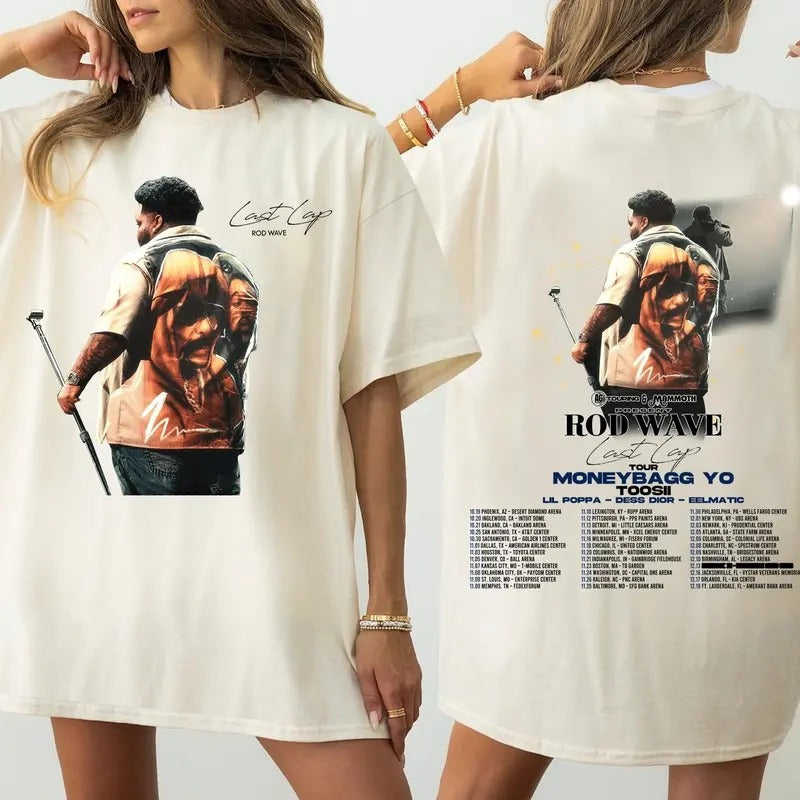 Rod Wave Shirt, Rod Wave Last Lap Tour Music Tee, Rod Wave Rapper T-shirt, Rod Wave Unisex Tee Gift For Men Women, Rod...