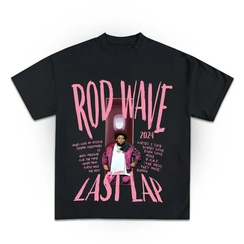 Rod Wave The Last Lap 2024 Shirt, Rod Wave Design Pink Shirt Casual Classic Hoodie, Sweatshirt | WearSparks.com