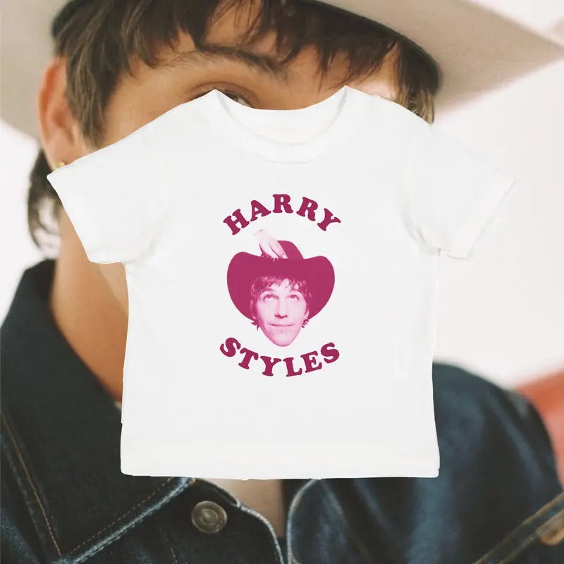 Role Model x Harry Tee - Pink Babytee, Crewneck Made In USA Hoodie, Sweatshirt | WearSparks.com