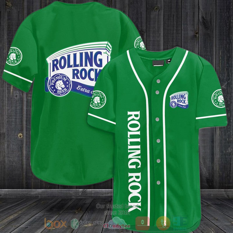 Rolling Rock Extra Pale green Baseball shirt