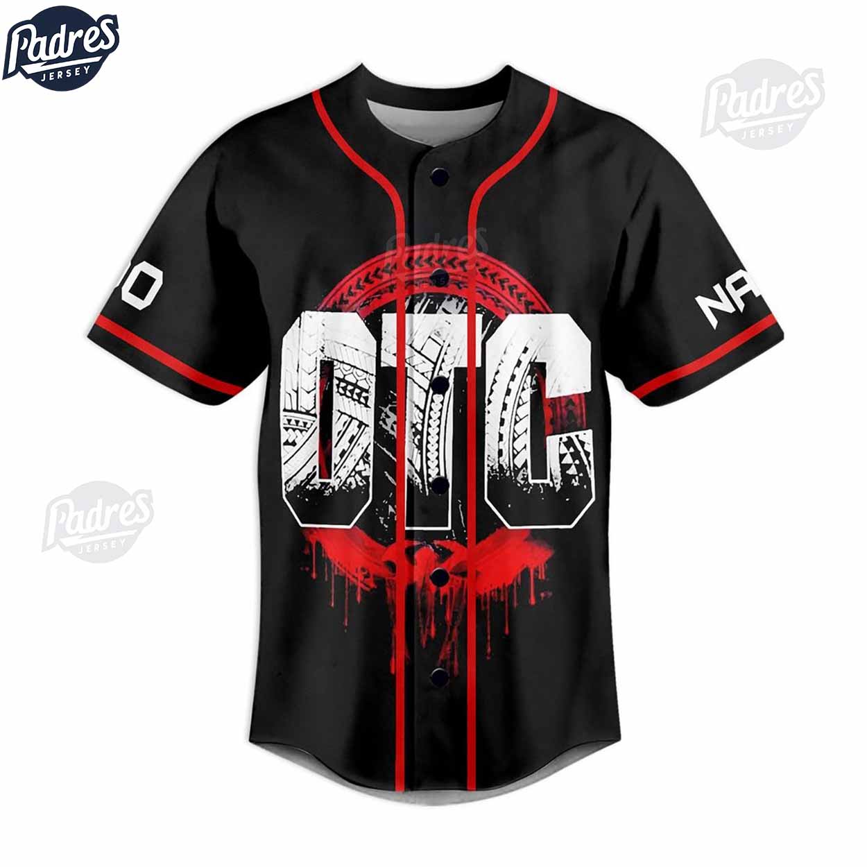 Roman Reigns OTC Original Tribal Chief Custom Baseball Jersey - Padres Jersey Oasis: Elevate Your Baseball... (Image 1)