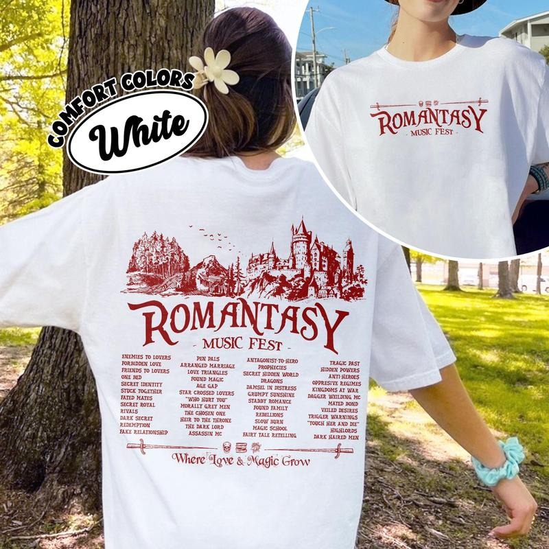 Romantasy Music Fest Shirt, Fantasy Romance Reader Merch, Morally Grey Book Club Shirt, Smut Gift, Dark Romance Reader...