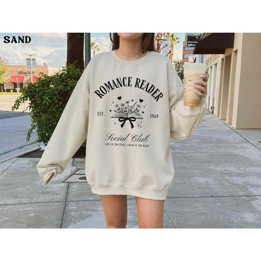 Romantasy Reader Sweatshirt Coquette Girly Sweater Social Book Club Shirt Bookish Romantasy Dragon Merch Morally Grey...