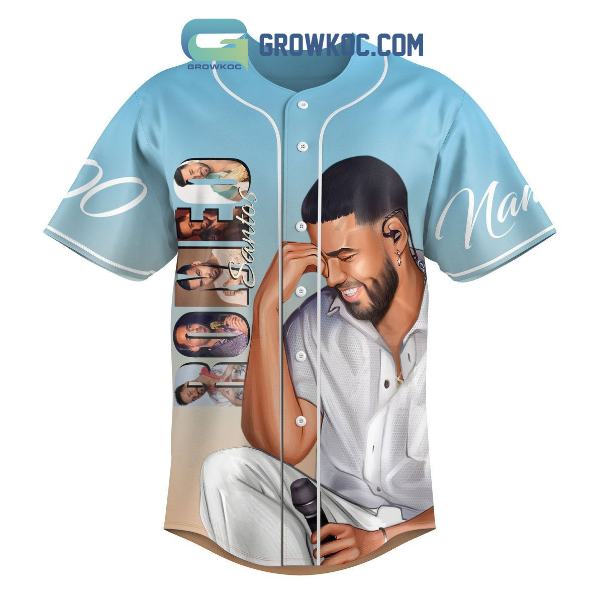 Romeo Santos Bailamos Bachata Fan Personalized Baseball Jersey