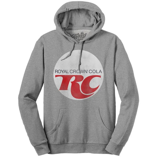 Royal Crown Cola Hooded Sweatshirt - Oxford Gray T-Shirts, Hoodie | WearSparks.com