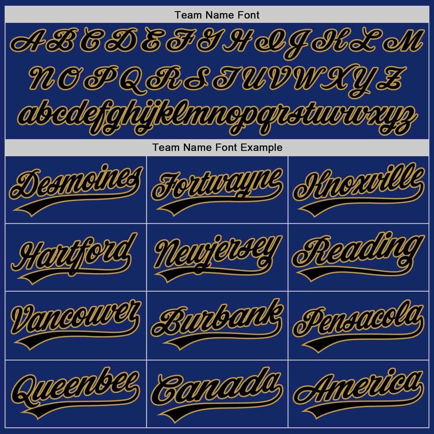 Custom Royal Black-Old Gold Authentic Baseball Jersey