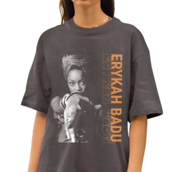 Rretro 90s Erykah Badu Shirt, HOT Music Tour Shirt, Erykah Graphic Unisex Top Tee, Gift for Men Women Hoodie, Sweatshirt