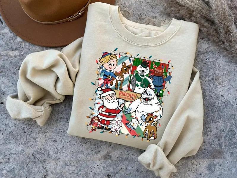 Rudolph Red Nosed Christmas Sweatshirt, A Bit Of A Misfit Hoodie, Rudolph The Red Nosed Reindeer Sweatshirt, Rudolph...