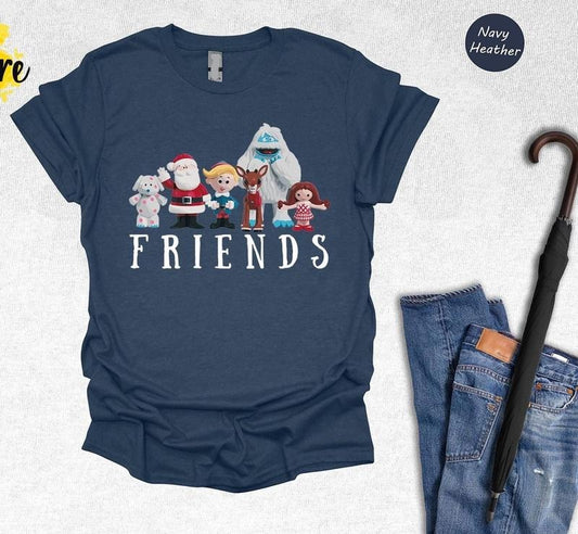 Rudolph Reindeer Christmas Friends Shirt, Rudolph Red-nosed Reindeer Christmas Sweatshirt, Christmas Movie Shirt, Holiday...