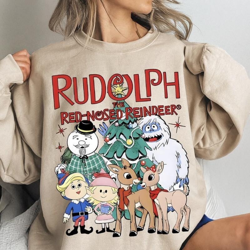 Rudolph The Red-Nosed Reindeer Christmas Shirt, Rudolph The Red-Nose Reindeer Digital File Sublimation, Christmas Movie...