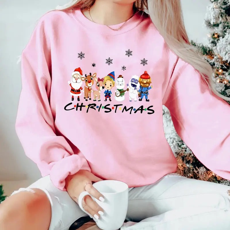Rudolph the Red-nosed Reindeer Movie Shirt, Christmas Frosty the Snow Man Sweatshirt, Frosty's Snowflake Hoodie, Snowman...