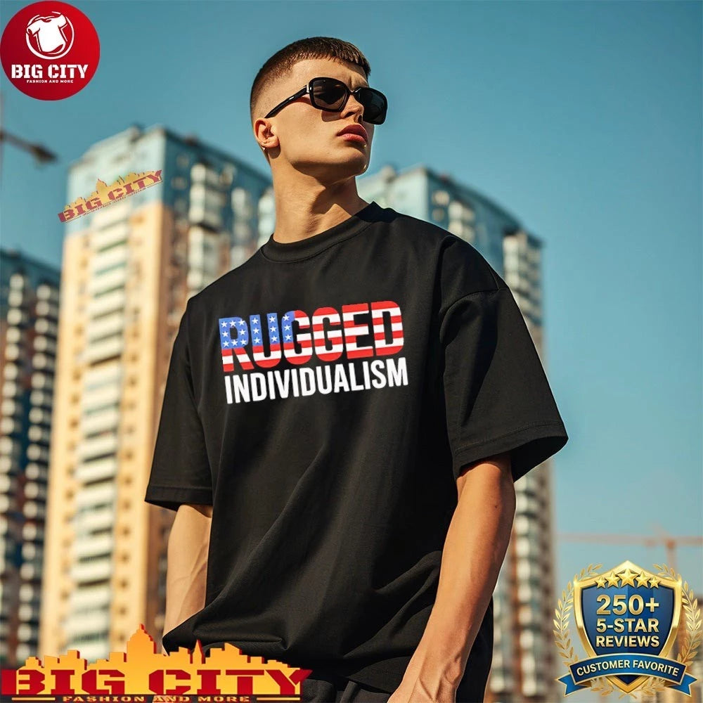 Rugged Individualism American Flag shirt