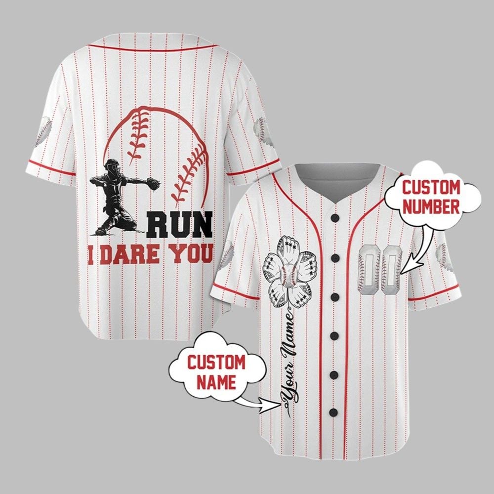 Run I Dare You Jersey - Grishko.com T-Shirts, Hoodie, Sweatshirt | WearSparks.com (Image 1)