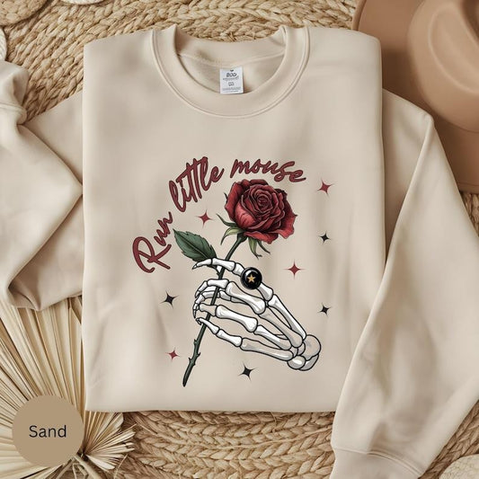 Run Little Mouse Sweater, Bookish Shirt, Haunting Adeline Merch, Smutty Sweater, Cat and Mouse Duet Hoodie Gift, Zade...
