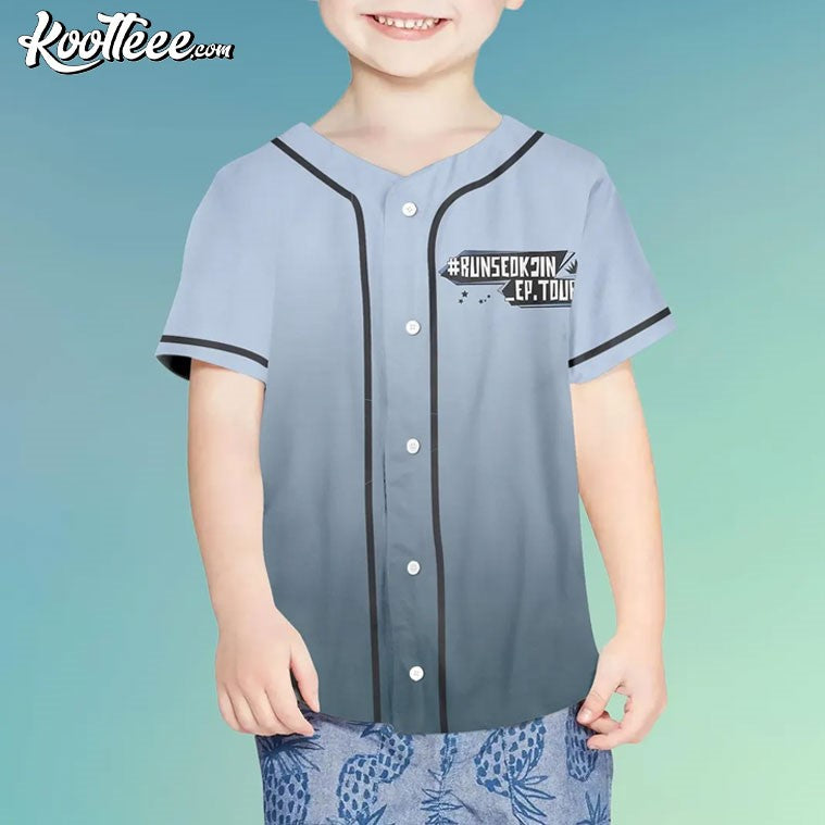 Run SeokJin Ep Tour Jin BTS Kpop Baseball Jersey