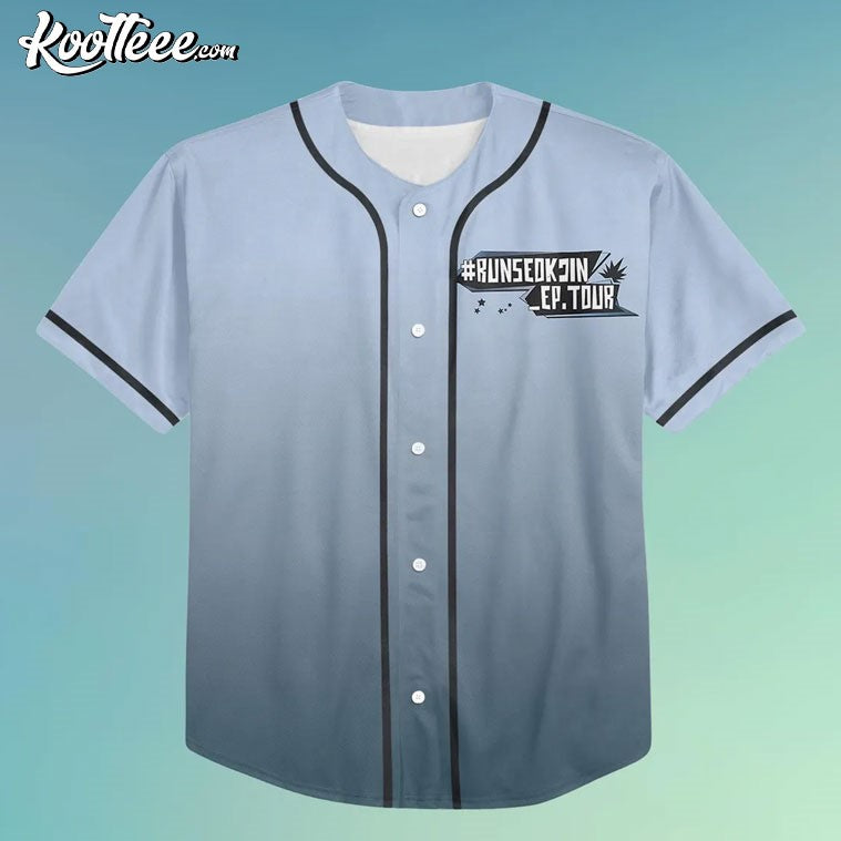 Run SeokJin Ep Tour Jin BTS Kpop Baseball Jersey