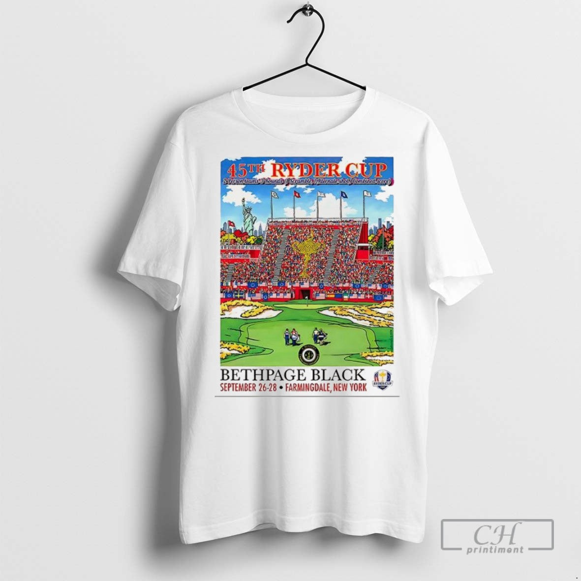 Ryder Cup 2025 Golf 45th Bethpage Black Farmingdale New York Comic T Shirts