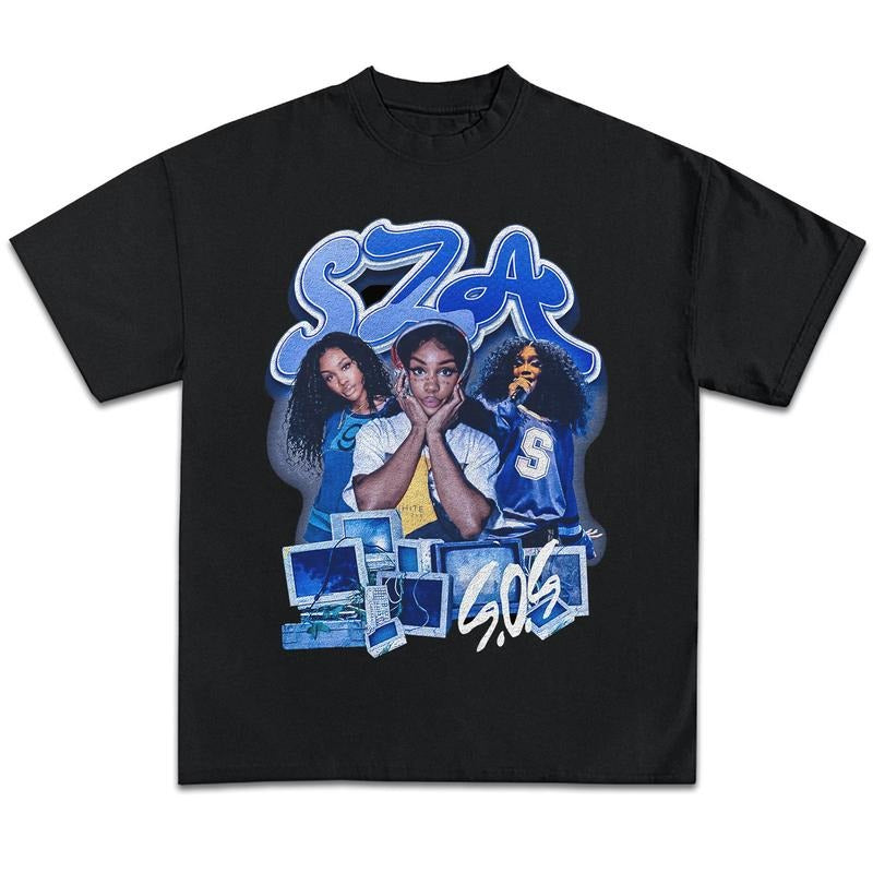 S.Z.Az Shirt - Vintage Bootleg Rapper Graphic Tee Shirt SOS Album Merch Men Women Hoodie, Sweatshirt | WearSparks.com