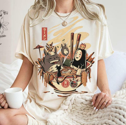 S.pirited Away Ghi.bli Shirt, Thank You For The Memories Shirt, Moving Castle Top, S.pirited Tee, Totoro Inspired Graphic...