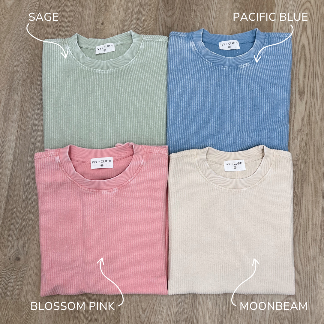 Moonbeam Oversized Corded Crew T-Shirts, Hoodie, Sweatshirt | WearSparks.com (Image 3)