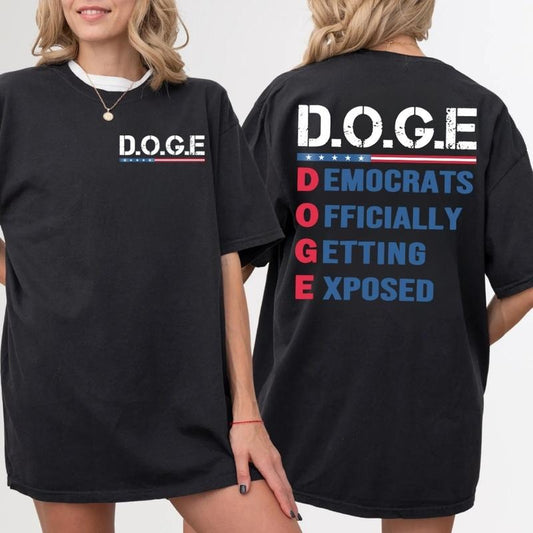 [SALE UP TO 60%] D.O.G.E T-Shirt – Funny USA Patriotic Tee, Bold Meme Shirt for 4th of July & Memorial Day Celebrations...