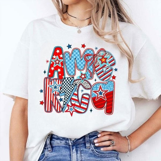 [SALE UP TO 60%] Red White Booze Memorial Day & 4th of July (Independence Day) T-Shirt Sweatshirt, Airplane Flyover Tee,...