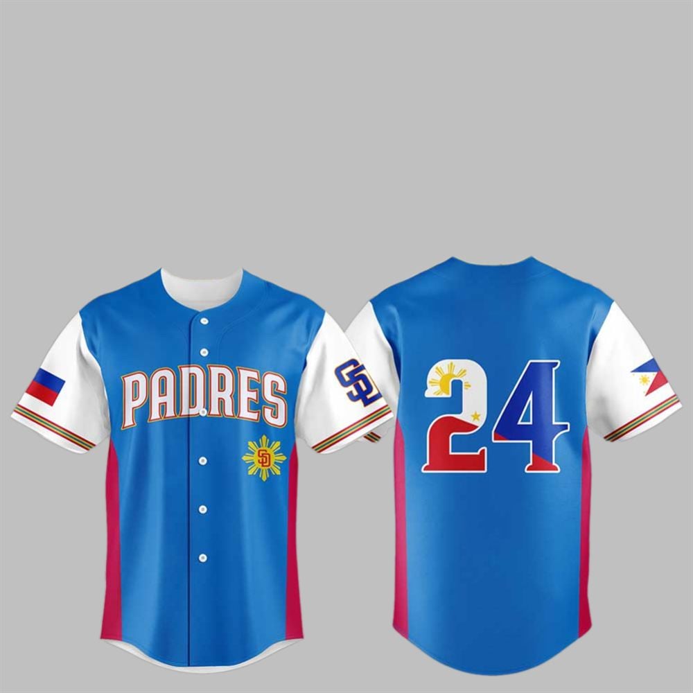 SD Padres Celebrating Filipino Heritage Night Jersey 2025 - Grishko.com T-Shirts, Hoodie, Sweatshirt (Image 1)