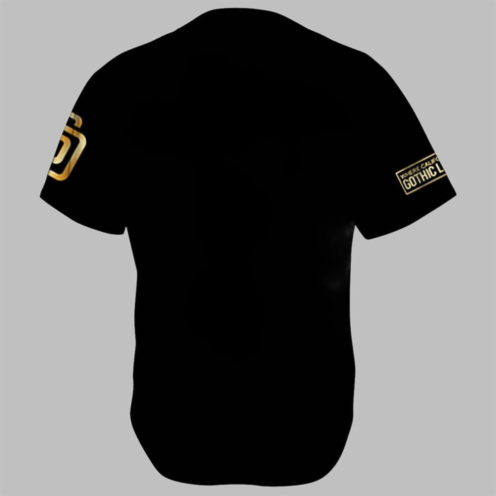 SD Padres Gothic Gold 2025 Jersey - Grishko.com T-Shirts, Hoodie, Sweatshirt | WearSparks.com (Image 3)