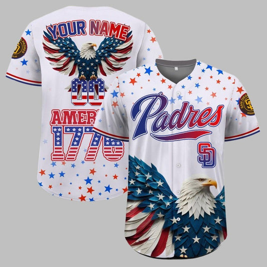SD Padres Independence Day Baseball Jersey 2025 - Grishko.com T-Shirts, Hoodie, Sweatshirt | WearSparks.com (Image 1)