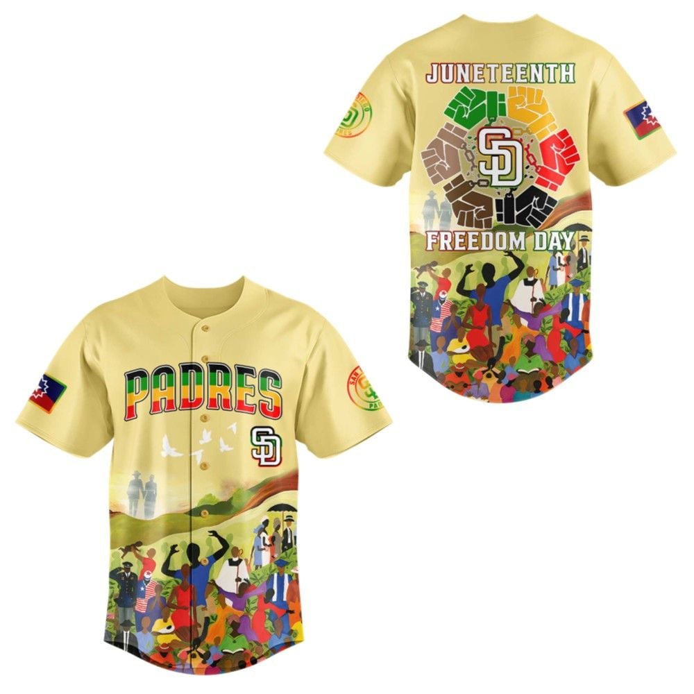 SD Padres Juneteenth Freedom Day 2025 Jersey - Grishko.com T-Shirts, Hoodie, Sweatshirt | WearSparks.com (Image 2)