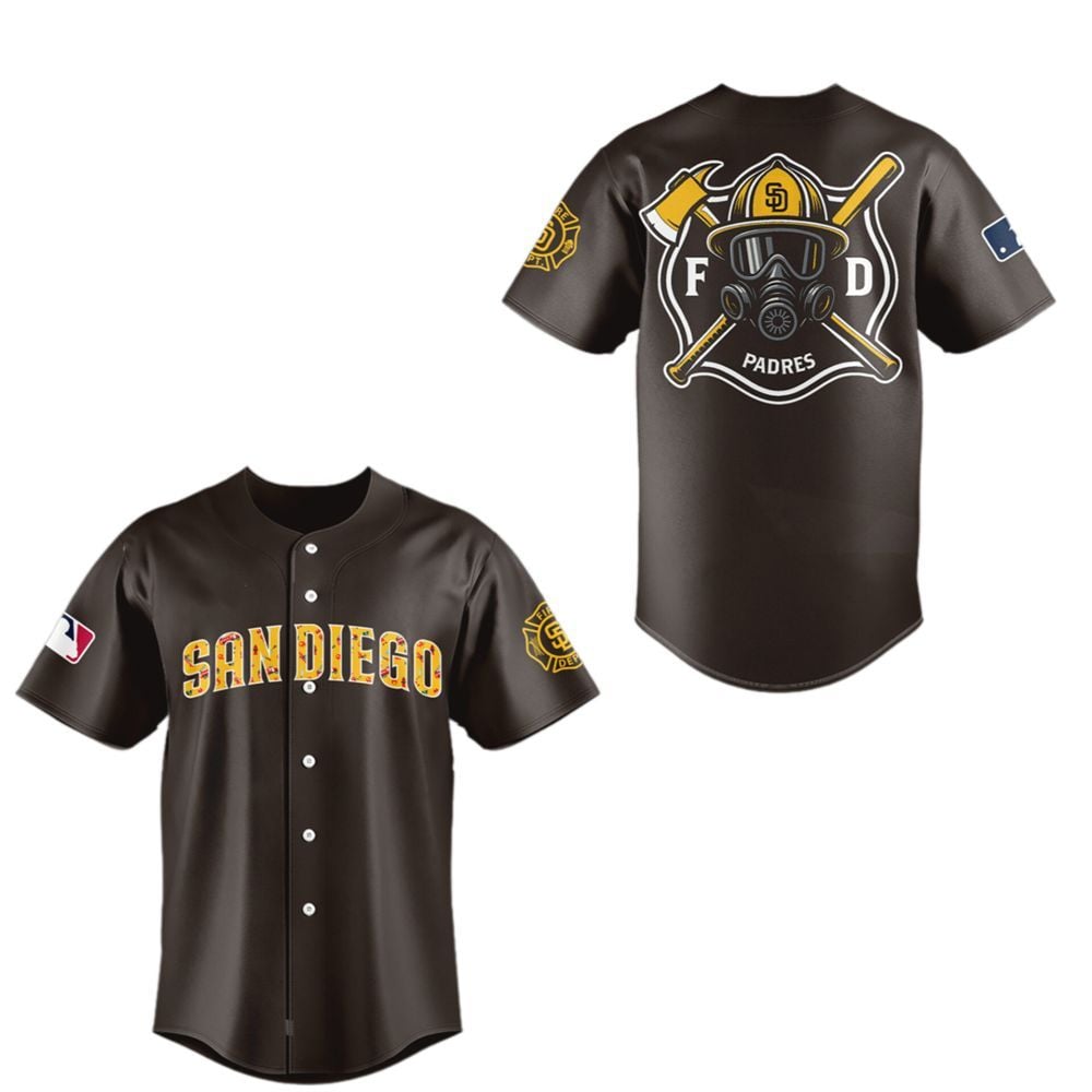 SD Padres x Firefighter Appreciation Night 2025 Jersey - Grishko.com T-Shirts, Hoodie, Sweatshirt | WearSparks.com (Image 1)