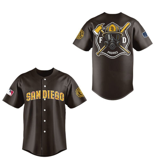 SD Padres x Firefighter Appreciation Night 2025 Jersey - Grishko.com T-Shirts, Hoodie, Sweatshirt | WearSparks.com (Image 1)