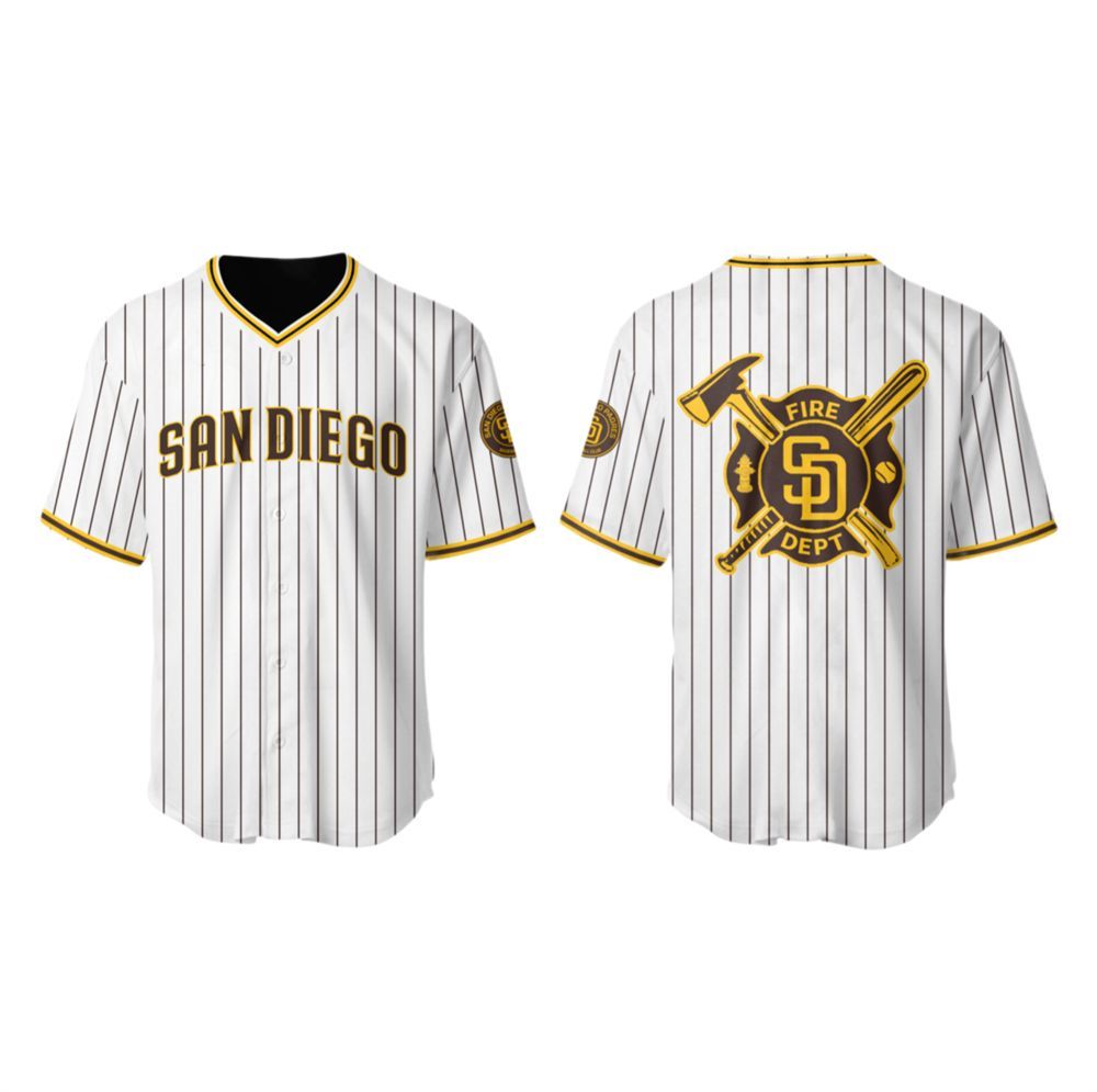 SD Padres x Firefighter Appreciation Night Jersey 2025 - Grishko.com T-Shirts, Hoodie, Sweatshirt | WearSparks.com (Image 1)