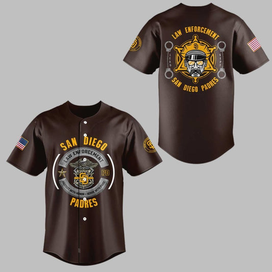 SD Padres National Law Enforcement Appreciation Day 2025 Jersey - Grishko.com T-Shirts, Hoodie, Sweatshirt (Image 1)