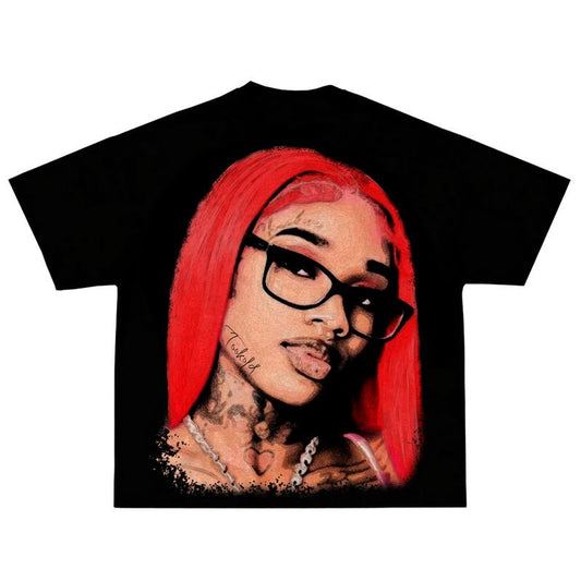 SEXYY RED TEE, Graphic Tee Iconic Style for Rap Fans Hoodie, Sweatshirt | WearSparks.com